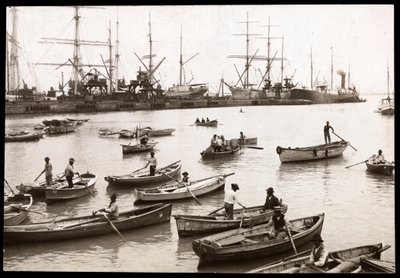 View of the Harbour at Collao, Peru, 1906 by Byron Company